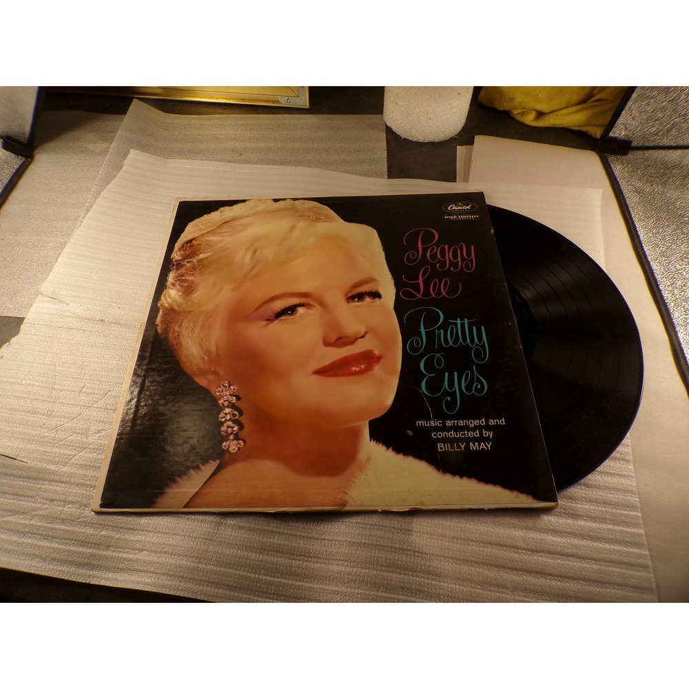 Peggy Lee Pretty Eyes Vinyl LP Capitol T 1401 Mono Billy May 1960 Jazz Pop